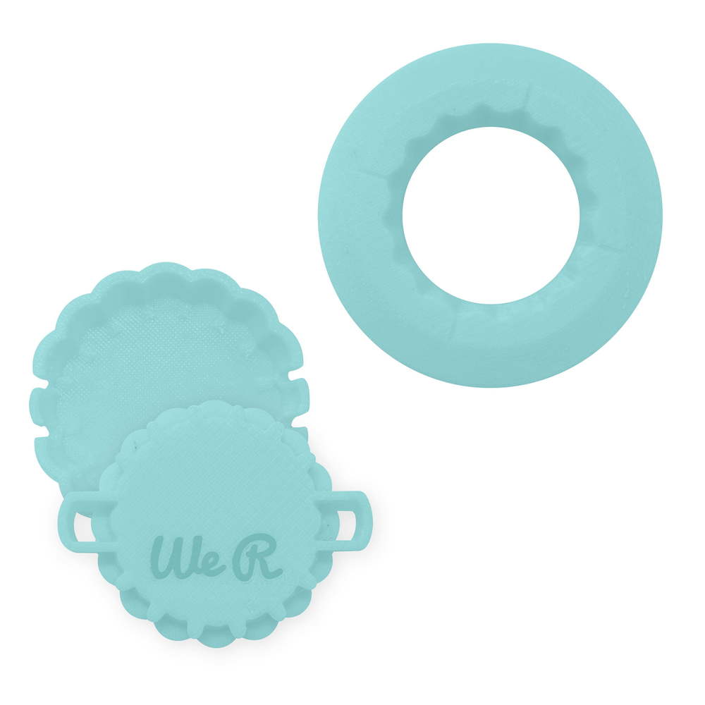 We R Button Press Puffy Sticker And Shaker Shape Kit-13 Pieces